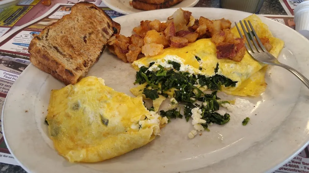 Spinach and Feta Omelette